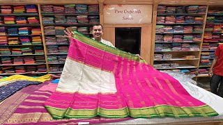 NEW ARRIVALS😍🚨Bangalore Malleshwaram Beautiful Pure Silk amp Mysore Silk Sarees🤩with Free Shipping‼️ [upl. by Dal]