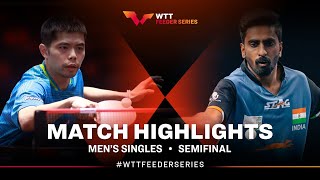 Chuang ChihYuan vs Sathiyan Gnanasekaran  MS SF  WTT Feeder Beirut 2024 [upl. by Ayekam928]