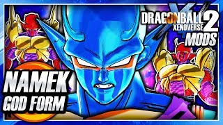 Dragon Ball Xenoverse 2 PC Super Namekian God Piccolo w Red Dragon Transformation DLC Mod Gameplay [upl. by Tekla]