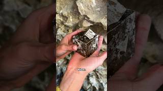 Digging Up a Big Pyrite Crystal in Spain [upl. by Yaffit547]