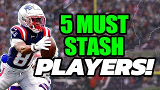 5 MUST STASH Players for 2024  Dynasty Football [upl. by Radferd]