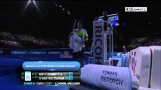 Atp World Tour Finals 2012  Berdych vs Tsonga RR HD [upl. by Eylloh]