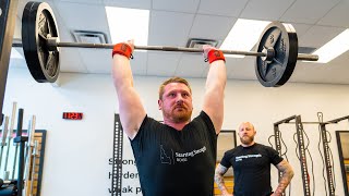 How To Barbell Press  The Starting Strength Method [upl. by Bourgeois]