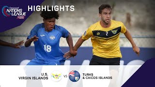 Concacaf Nations League 2022 Highlights  US Virgin Islands VS Turks and Caicos Islands [upl. by Hagai]