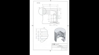 Ejercicio 89 Piston solidworks [upl. by Lyrej]