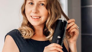 Step By Step Curling Hair using Foolproof Wylera Dreamwave Hair Curler mummaandherbabes [upl. by Eetsirk]