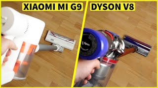 Xiaomi Mi G9 vs Dyson V8 absolute Akkustaubsauger  Xiaomi G10 Update  CH3 Test Review Deutsch [upl. by Ahsiri899]