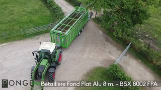 Ponge  reportage bétaillère fond plat aluminium 8 m  BSX FPA 8002 [upl. by Azilem]