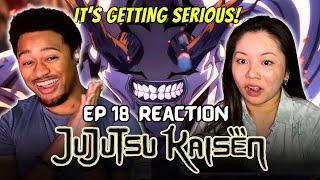 What Is THIS CURSE  Girlfriend Reacts To Jujutsu Kaisen Ep 18 REACTION [upl. by Kerred77]