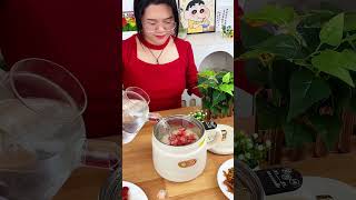 Replace the rice cooker with an electric cooker and then use it as a small hot pot to cook porri [upl. by Napra]