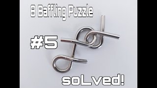 EASY METAL WIRE PUZZLE 5 SOLVED [upl. by Ahsinak444]