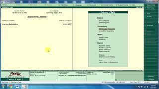 Interest Calculation With Advanced Parameters Tally ERP9 [upl. by Grosmark]