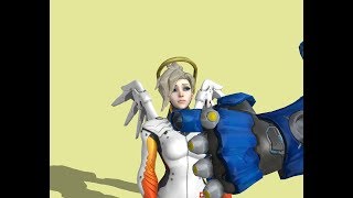 Overwatch  Mercy chargedpinned Ryona all legendary skins jan 28th 2018 [upl. by Hiller]