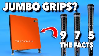 Jumbo grips v Regular grips  Trackman data head to head 975 irons [upl. by Aicatsan]