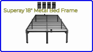 REVIEW 2024 Superay 18quot Metal Bed Frame ESSENTIAL details [upl. by Nryhtak62]