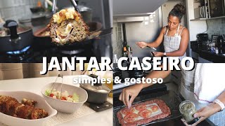 FIZ JANTAR SIMPLES E DELICIOSO  IDEIA DE CARDÁPIO FÁCIL E RÁPIDO  Letícia Fernanda [upl. by Nosak]