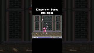 Power rangers Kimberly vs Bones powerrangers boss snes gaming pinkranger [upl. by Hgielanna]