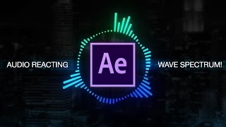 How to create Reactive Audio Spectrum Waveform Effects in Adobe After Effects Tutorial [upl. by Remliw]