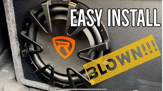 How To Install A Rockville Powered Subwoofer  EASY [upl. by Piper]