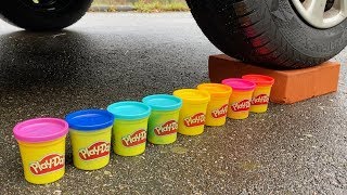 EXPERIMENT CAR VS PLAY DOH  Crushing Crunchy amp Soft Things by Car [upl. by Ahsekad]