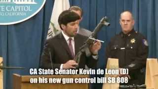 AntiGun Senator Kevin De Leon Makes a Fool of Himself [upl. by Elgar]