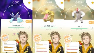 Great League Toxapex Lickitung Vigoroth team is DYNAMIC in Pokemon Go [upl. by Aplihs]