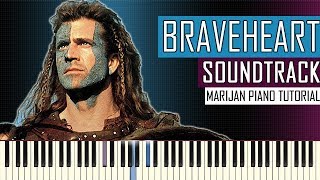 How To Play Braveheart  Soundtrack  Piano Tutorial  Sheets [upl. by Atidnan]