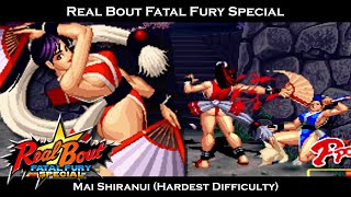 Real Bout Fatal Fury Special  Mai Shiranui Hardest Difficulty [upl. by Htederem]