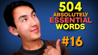 504 Absolutely Essential Words Lesson 16 [upl. by Harlan325]