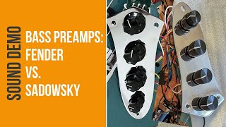 Bass Preamps Fender VS Sadowsky [upl. by Ahsikin]