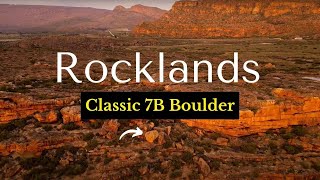 Classic 7B Boulder Problem quotRoman Nosequot in Rocklands South Africa [upl. by Eirallam437]