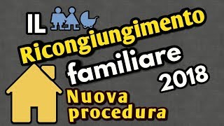 Ricongiungimento familiare Nuova procedura 2018 [upl. by Lari]