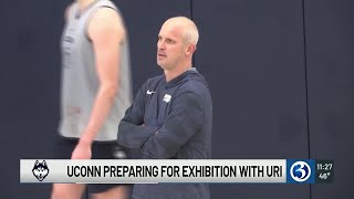 UConn prepares for exhibition with URI [upl. by Eiliab436]