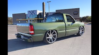 2001 Lowered Silverado  510 Drop On 24s  Gio’s Photography [upl. by Euqirrne]