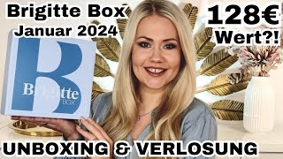 Brigitte Box Winter Wonderland Januar 2024  Unboxing amp Verlosung [upl. by Aliel]