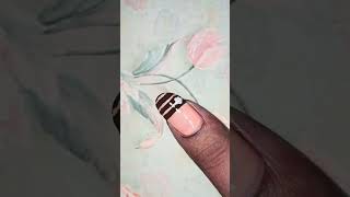 Striping tape nail art design 💅 ✨️🦋 [upl. by Ari]