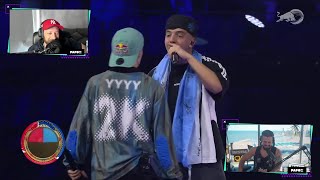 PAPO y DTOKE REACCIONAN a GAZIR vs EXE  Semifinal  Red Bull Batalla Internacional 2024 [upl. by Anihsat]