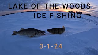 LAKE OF THE WOODS ICE FISHING [upl. by Eirhtug]