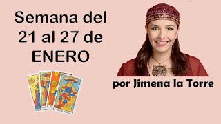 semana del 21 al 27 de enero predicciones tarot jimenalatorre [upl. by Oinegue]