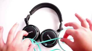 Sony MDRV55 DJ headphones Honest Review [upl. by Eydie476]