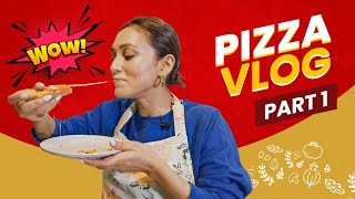 Pizza Vlog  Part 1  Mimi Chakraborty Creations [upl. by Leksehcey]