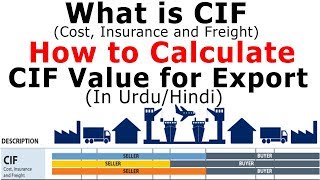 What is CIF Shipping How to Calculate CIF Value for Export Complete Details in URDUHINDI [upl. by Irtemed]