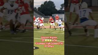 3 ⭐️ ATH Grayson Rigdon Can Run the Rock 🔥 footballhighlights [upl. by Win253]