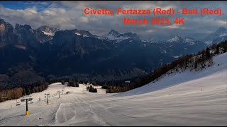 ⛷️ Civetta Fertazza Red  Bait Red March 2023 4K [upl. by Peterec505]