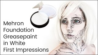 Mehron Foundation Greasepaint White First Impressions [upl. by Tnecnivleahcim881]