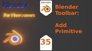 Blender For New Comers Blender Tool Bar  Add Primitive tool [upl. by Cowen]