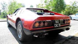 Ferrari 365 GT4 BB sound  Cars and Coffee [upl. by Nosretep646]