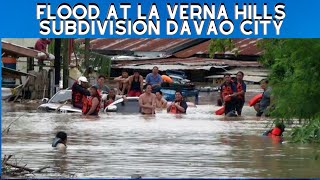 LOOK FLOOD AT LA VERNA HILLS SUBDIVISION DAVAO CITY [upl. by Liek]