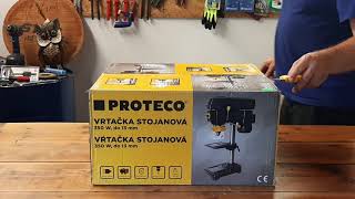 Stojanová vrtačka PROTECO VS350 Unboxing  Wiertarka podłogowa PROTECO VS350 Unboxing [upl. by Kimber]