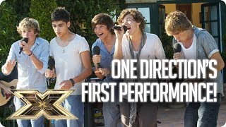 10 years ago ONE DIRECTIONS FIRST PERFORMANCE TOGETHER  The X Factor UK [upl. by Julita]